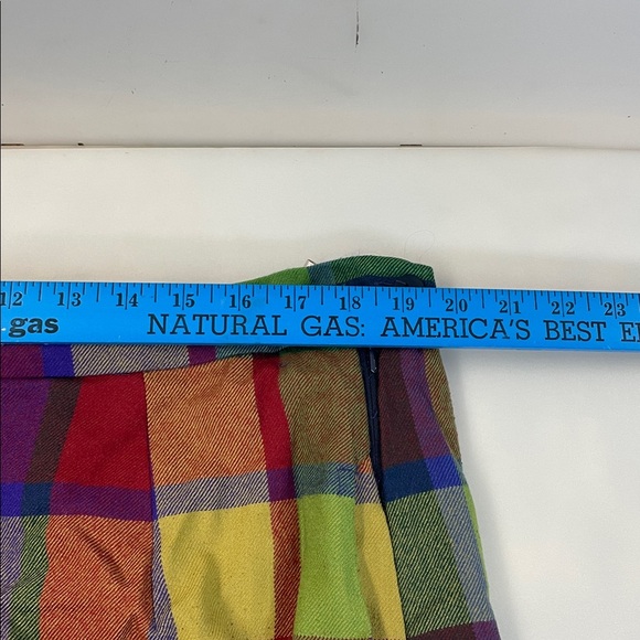 Avoca of Scotland Colorful Plaid Two-Piece Set marked size S jacket and skirt - Picture 15 of 16